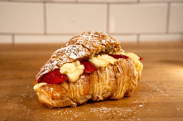 Strawberry Custard Croissant.